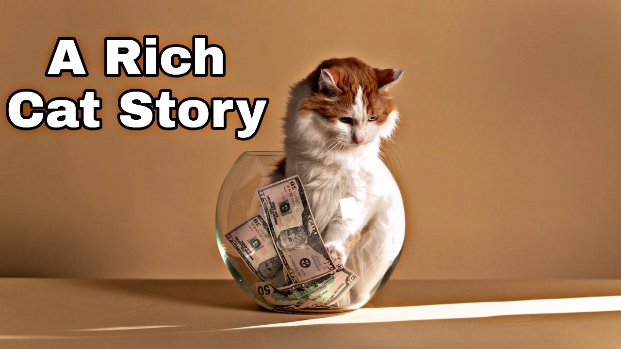 rich cat story || cat makes dollar