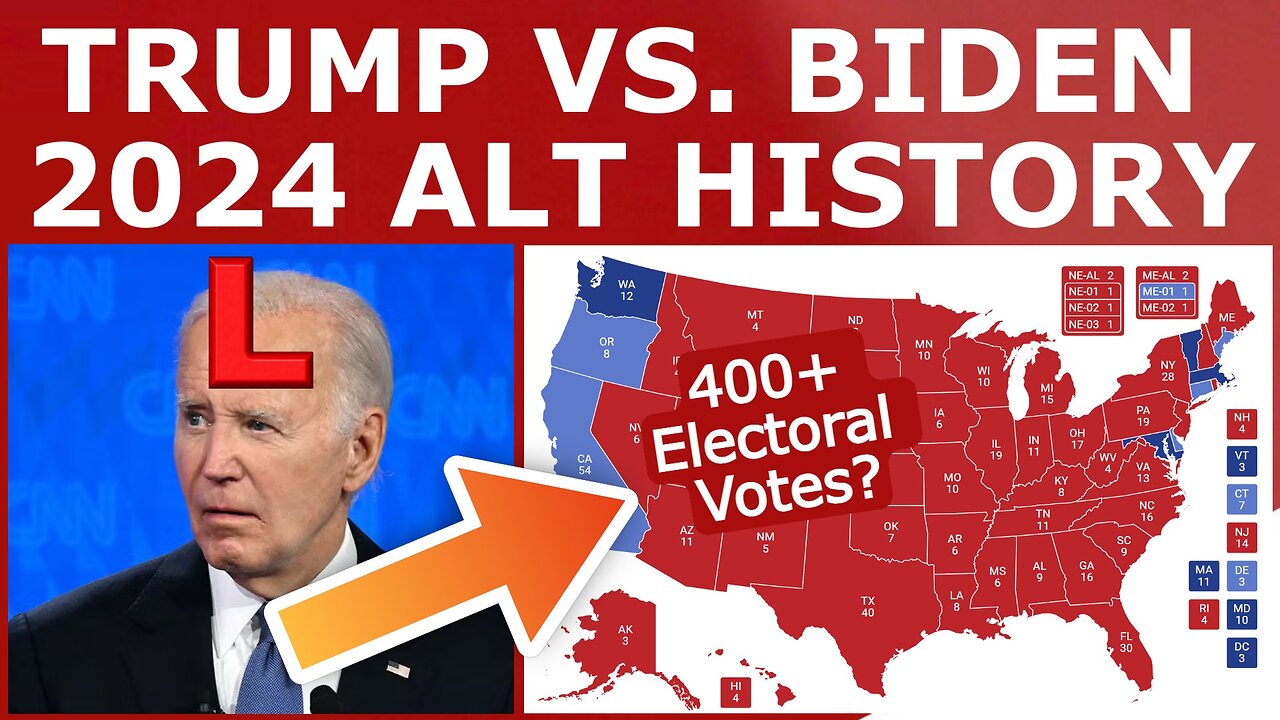 TRUMP vs. BIDEN! - 2024 Presidential Election Prediction (If He Stayed In...)