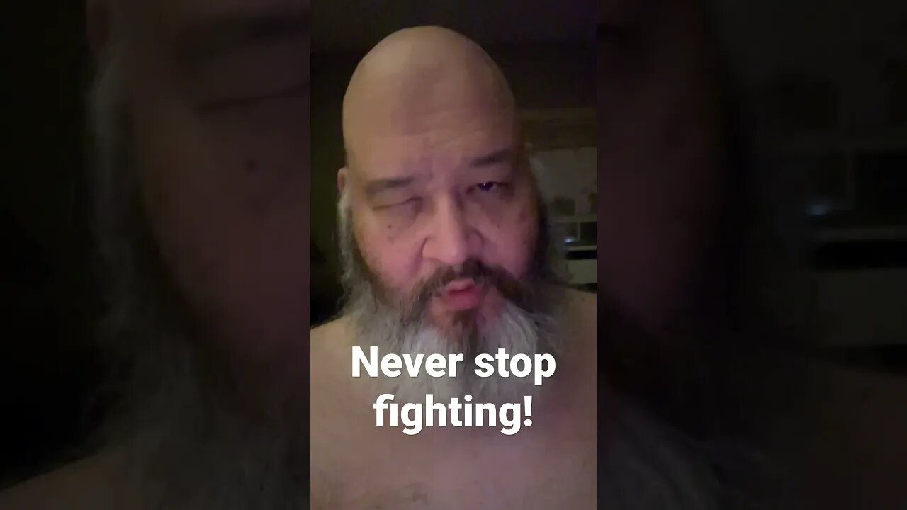 Never stop fighting! #actionsoverwords