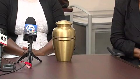 Family says loved one's ashes were found on side of road in West Palm Beach