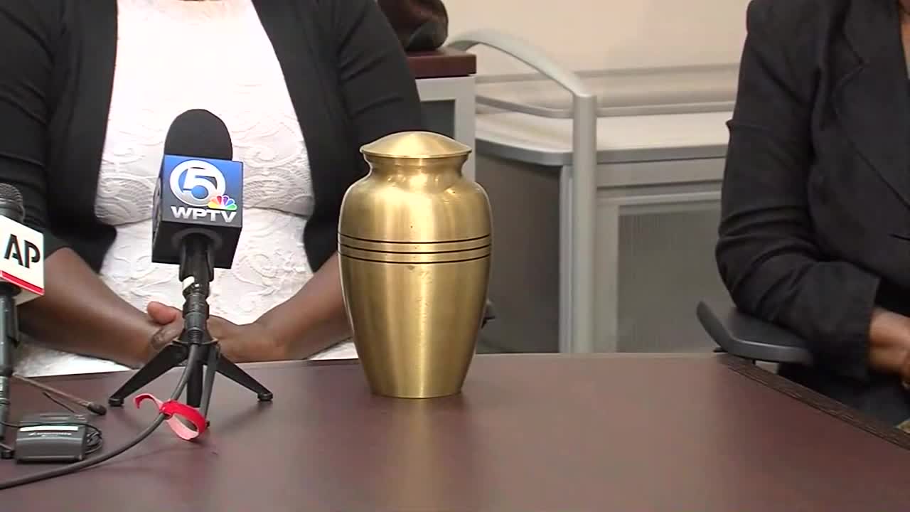 Family says loved one's ashes were found on side of road in West Palm Beach