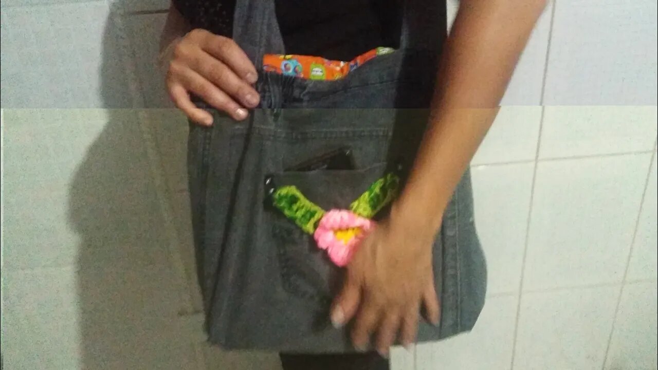 Ecobag Jeans. Vamos cuidar da Natureza 🌿🍃🙏👛 🥰