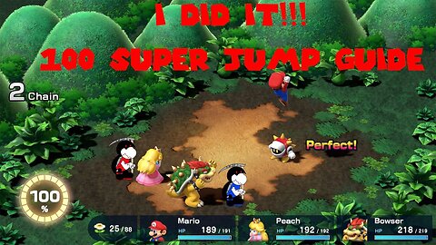 Super Mario RPG 100 Jump Challenge guide