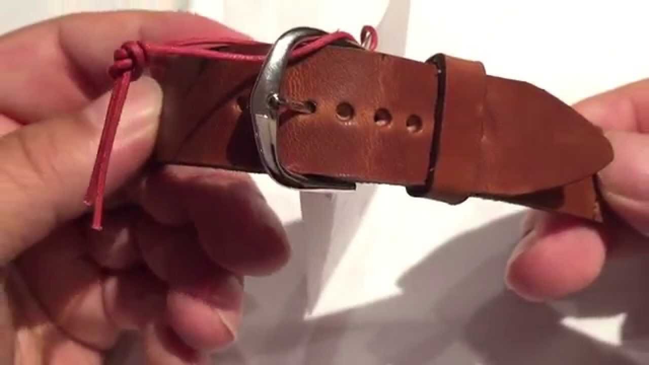 VieuxHalloo Made to Order Natural Horween Dublin Leather Watch Strap Band from Etsy review