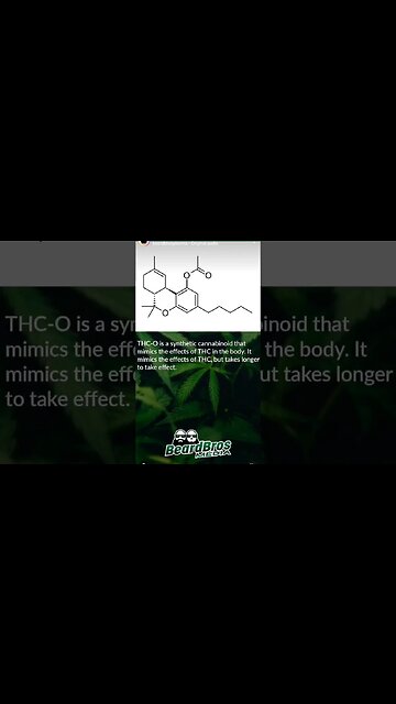 What is THC-O? (Tetrahydrocannabinol) #shorts