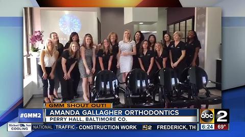 Good morning from Amanda Gallagher Orthodontics