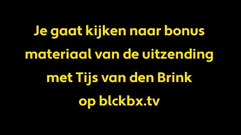Bonus Tijs van den Brink en de verboden NPO beelden!