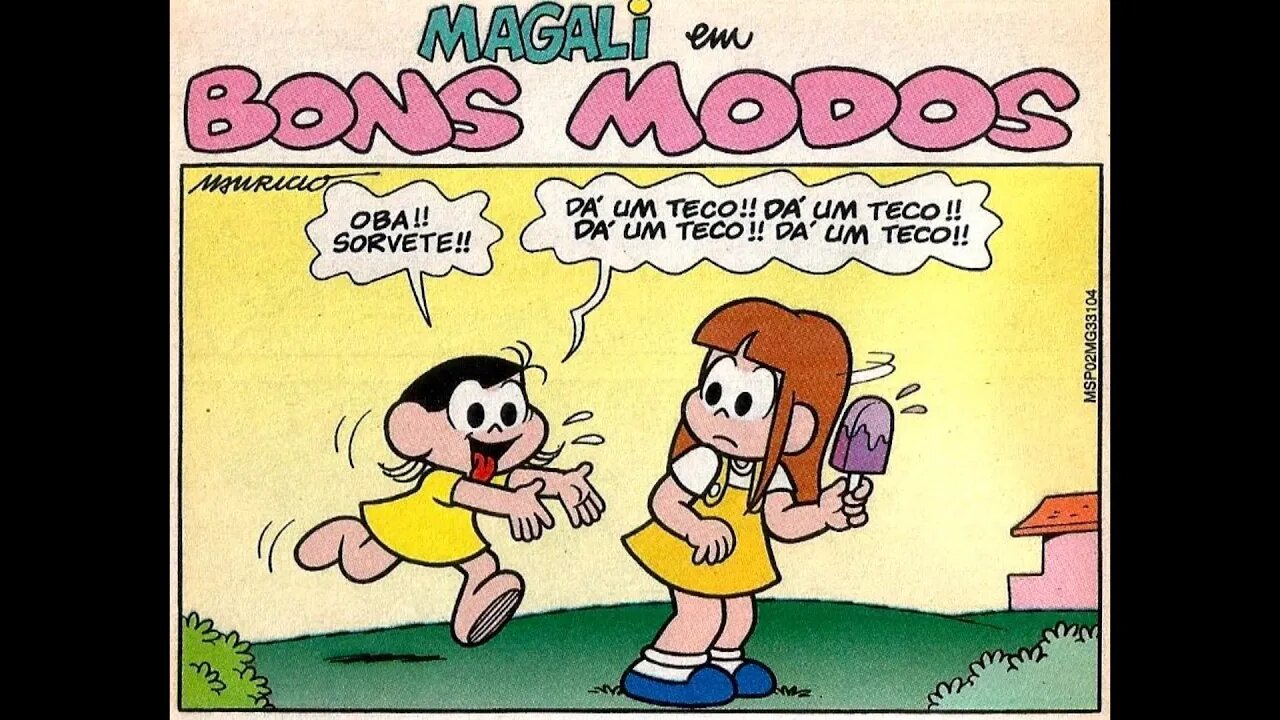 Magali em-Bons modos | Gibis do Rapha 2