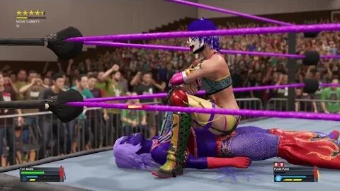 WWE 2K23: Yuri Akane Vs. Purple Puma (Legend Difficulty)