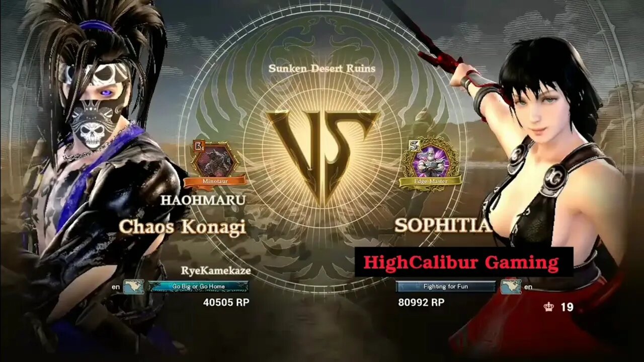 SoulCalibur VI: Sophitia vs. Haohmaru (RyeKamekaze)