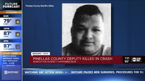 Pinellas deputy killed in hit-and-run on I-275; suspect on the run