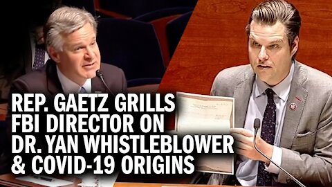 Gaetz Goes Head-to-Head With FBI Director Wray on COVID-19 Origins