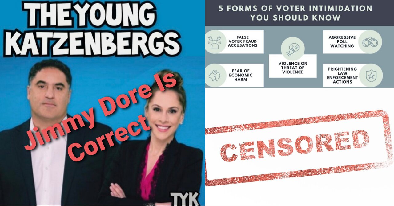 Cenk Cedes As Jimmy Dore Is Correct On Democrats, Liberals Call For Censorship, Voter Intimidation