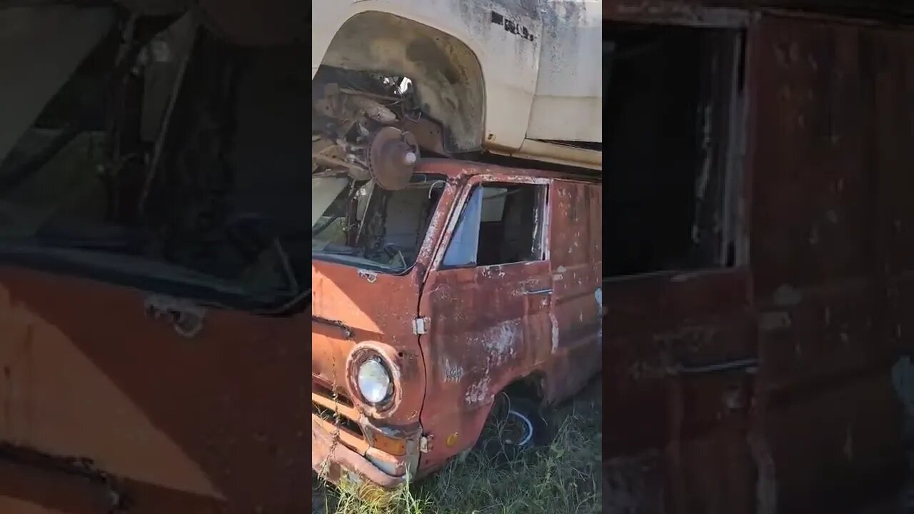 Dodge A100 with slant 6. #justdriveit #junkyard #dodgevan #slant6