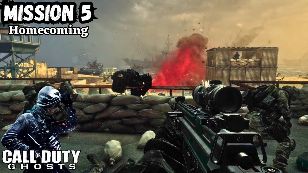 Call Of Duty: Ghosts Walkthrough Part 5 - Mission 5 - Homecoming Ultra Settings[4K UHD]