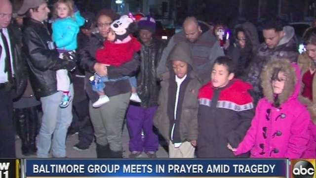 Community holds prayer walk for separate tragedies in Baltimore