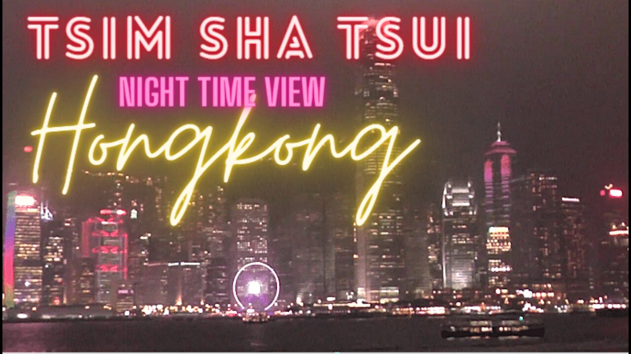 Tsim Sha Tsui Hongkong Night Time View