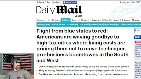 Americans Are Moving From Blue to Red States in Droves