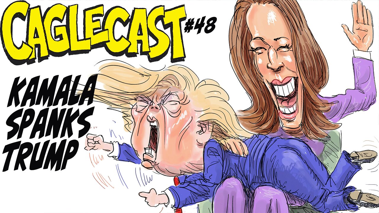 Kamala Spanks Trump! Cartoons from when it looked like Kamala would win