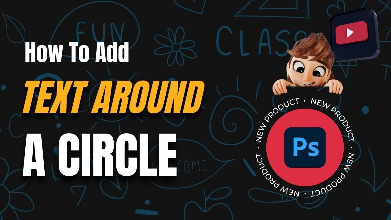 How to Add Text Around AND Inside Circles in Photoshop: Step by Step Guide!