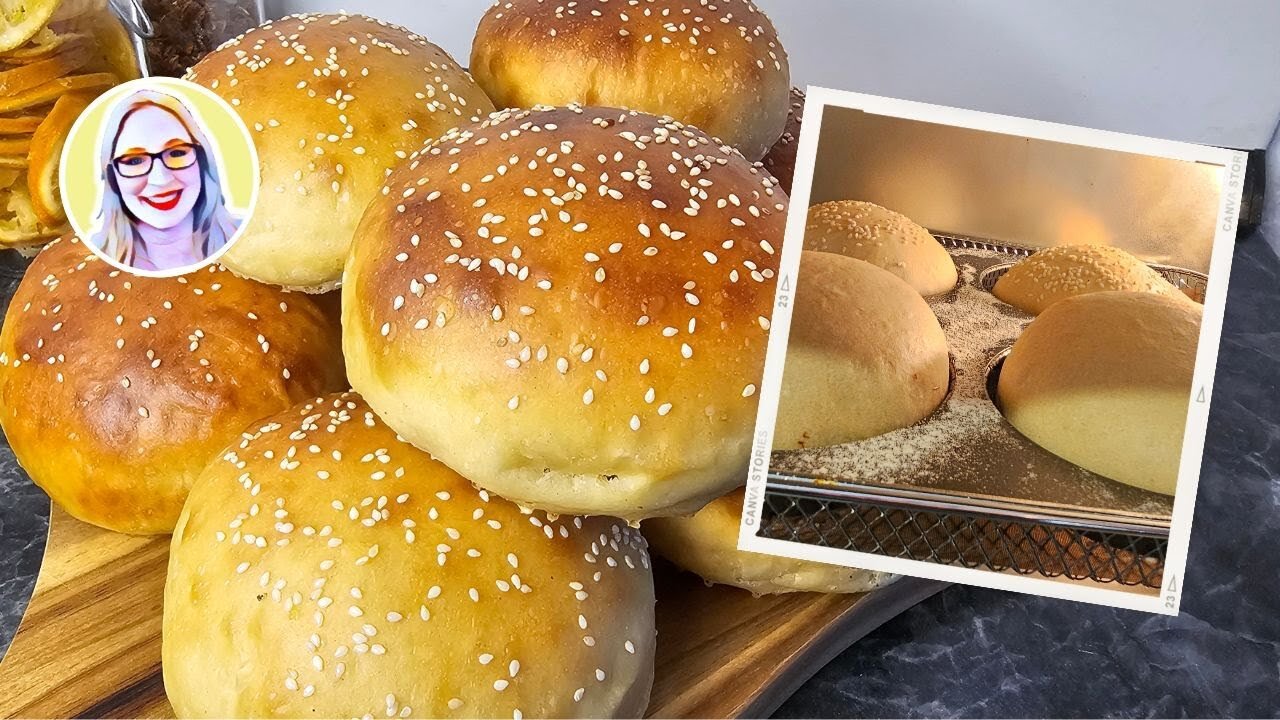 Goldbraun & Herrlich: Kartoffel-Hefewasser Brötchen in XXL - Die ultimativen Hamburger Buns