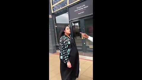 Female thief sucker punches security guard and then gets a lesson in equality.