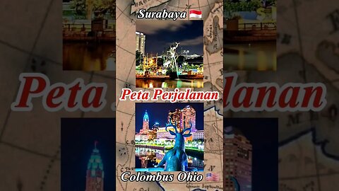 Perjalanan Dari Surabaya 🇮🇩 Ke Columbus Ohio 🇺🇲 #shorts #amerika #america #usa