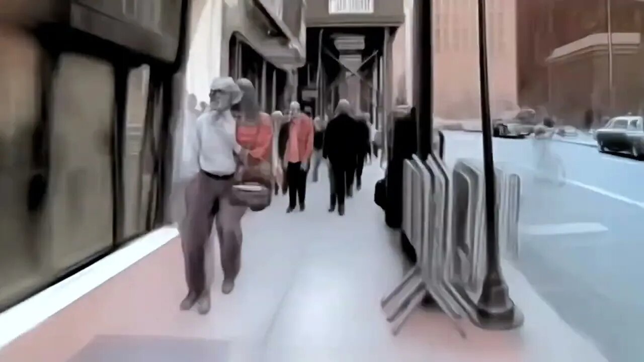 Deforum Hybrid 3D/Video Input w/RANSAC Experiment - Walking in a City With Robert Crumb In Your Mind