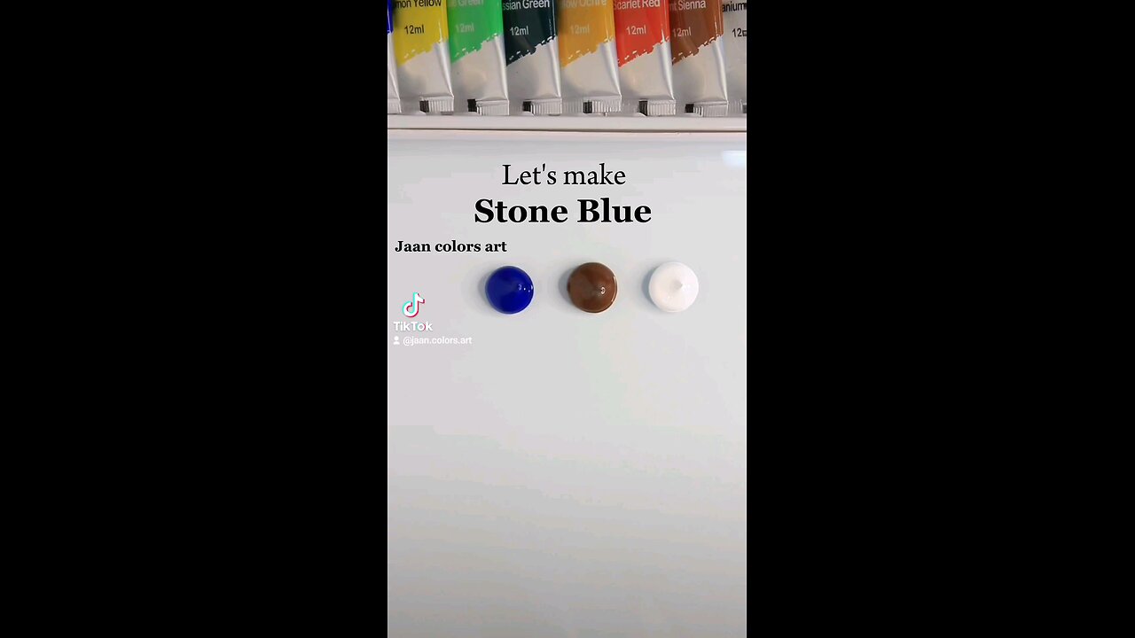 How to make Stone Blue from 3 colors #shorts #colormixing #paintmixing #satisfying