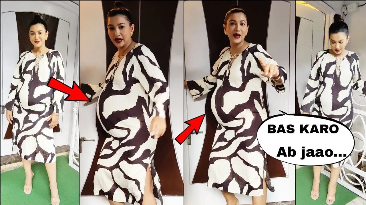 Pregnant Gauahar Khan Flaunts Her Baby Bump, Promotes Her Show 'In Real Love' With Raghu & Rajiv