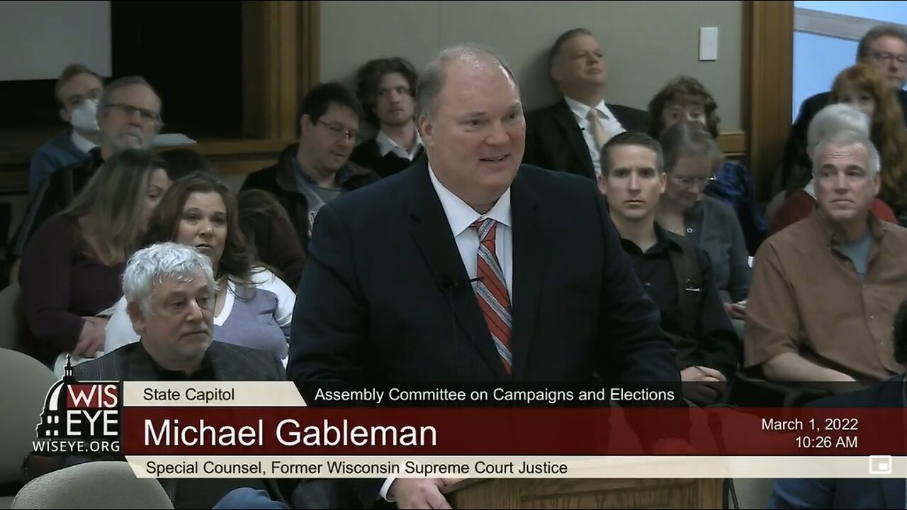 WI Special Counsel Michael Gableman's Opening Comments Before The Assembly Committee