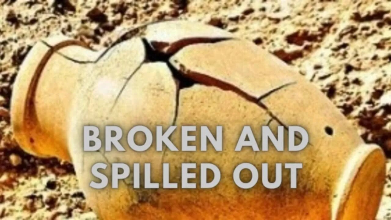 Broken and spilled out