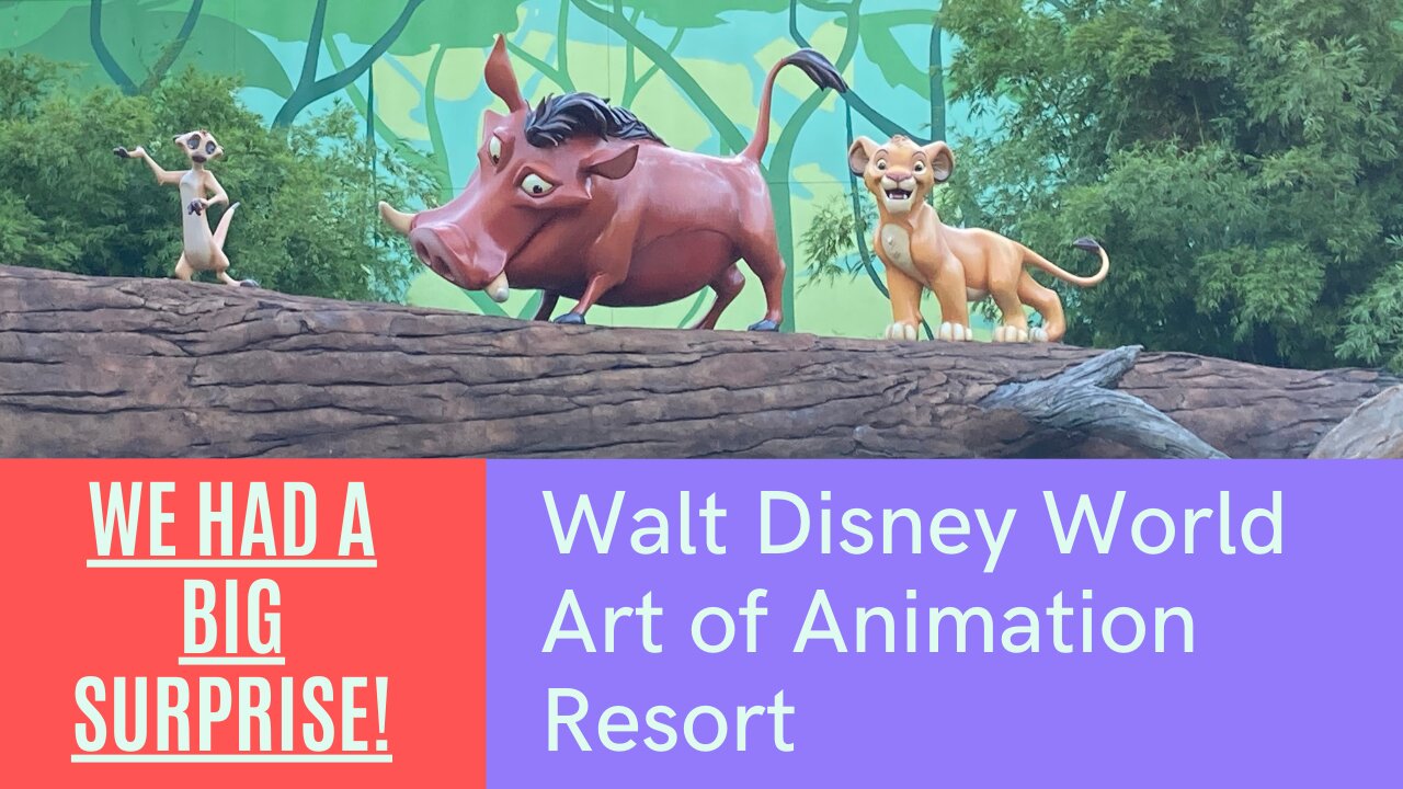 WE GOT A BIG SURPRISE at Disney World's Art of Animation Resort