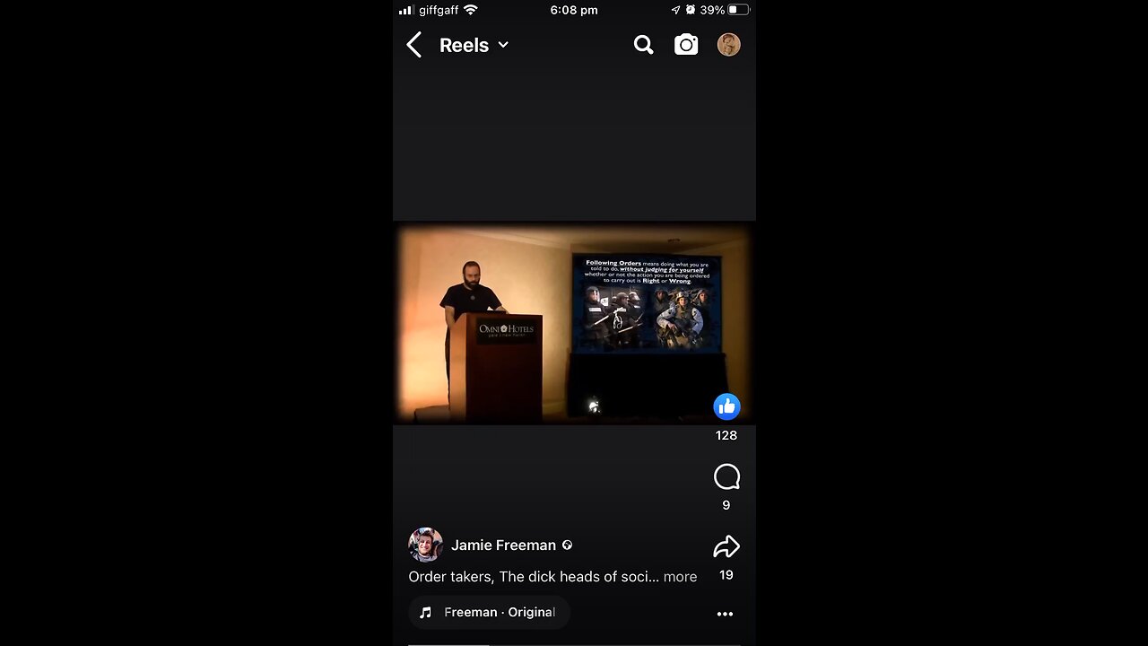 Jamie Freeman : following orders people