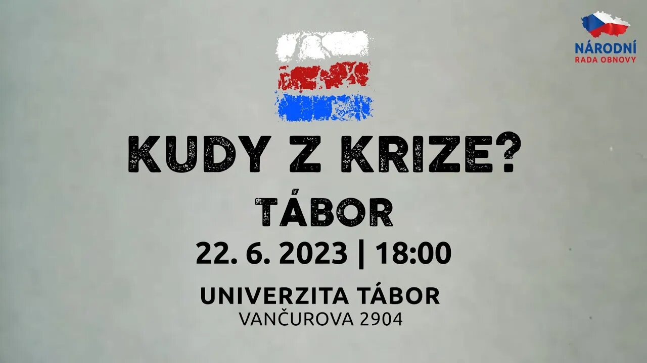 KUDY Z KRIZE ? ODBORNÁ KONFERENCE - TÁBOR 22. 6. 2023