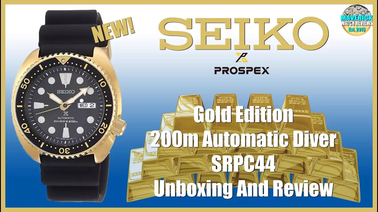 Goldfinger! | Seiko Prospex Turtle 200m Automatic Diver SRPC44 Unbox & Review