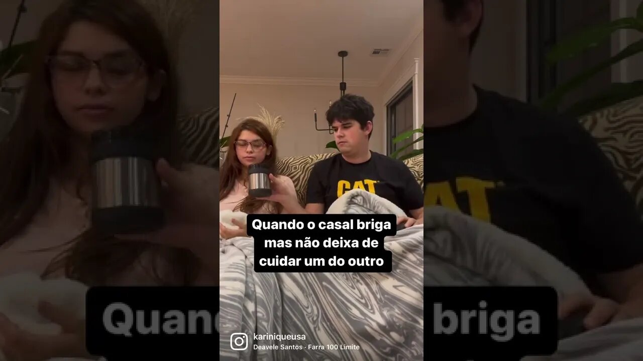 Quando o casal briga mas não deixam de cuidar um do outro ❤️