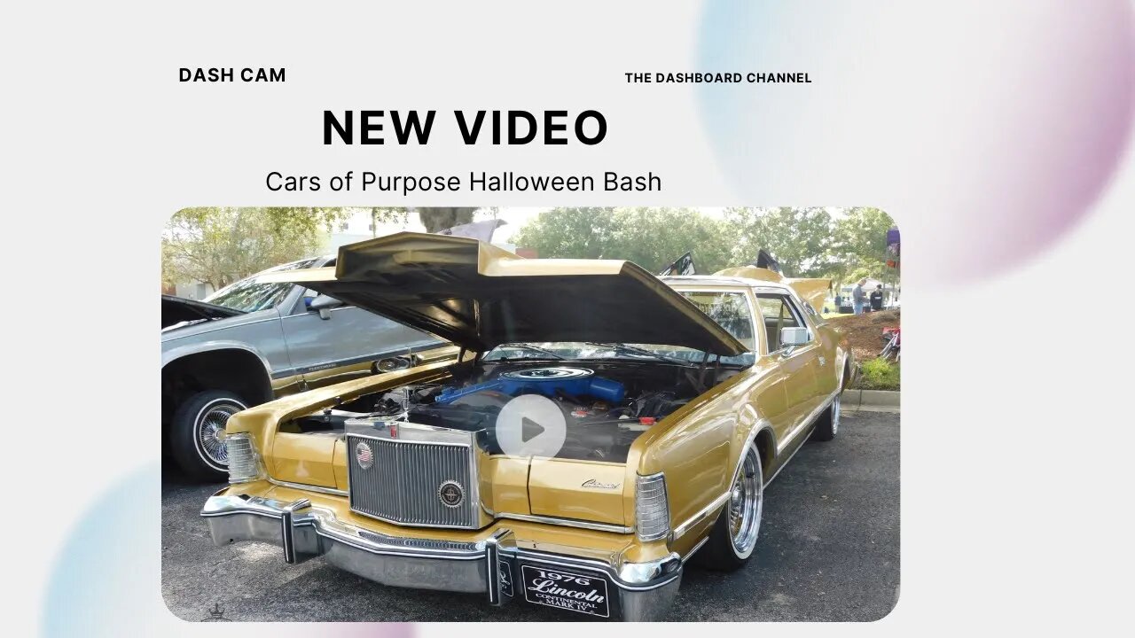 2023 Cars of Purpose Halloween Bash Dash Cam