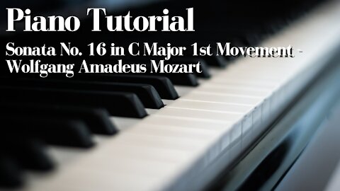 Sonata No. 16 in C Major 1st Movement - Wolfgang Amadeus Mozart [Piano Tutorial] (Synthesia)