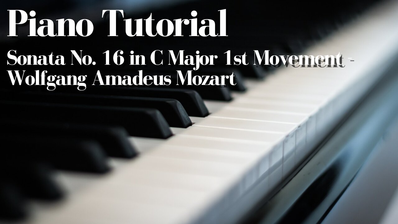 Sonata No. 16 in C Major 1st Movement - Wolfgang Amadeus Mozart [Piano Tutorial] (Synthesia)