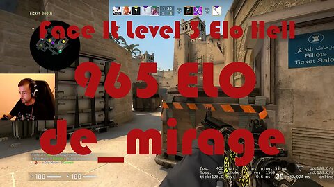 Face It Level 3 Elo Hell - Road to Level 4 - de_mirage - 965 ELO