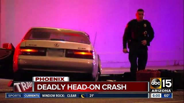 Deadly crash in Phoenix early Friday morning