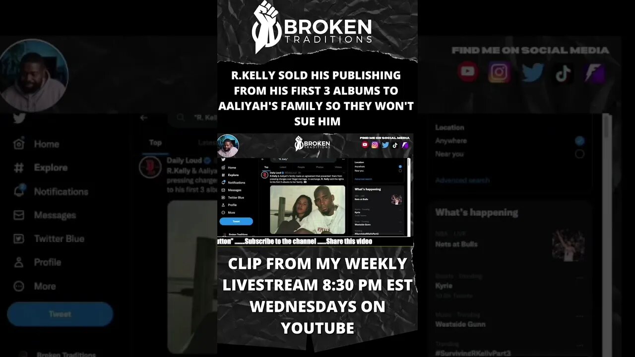 AALIYAH’S FAMILY OWNS R.KELLY PUBLISHING IN ORDER NOT TO PURSUE LEGAL ACTIONS #shorts #ytshorts