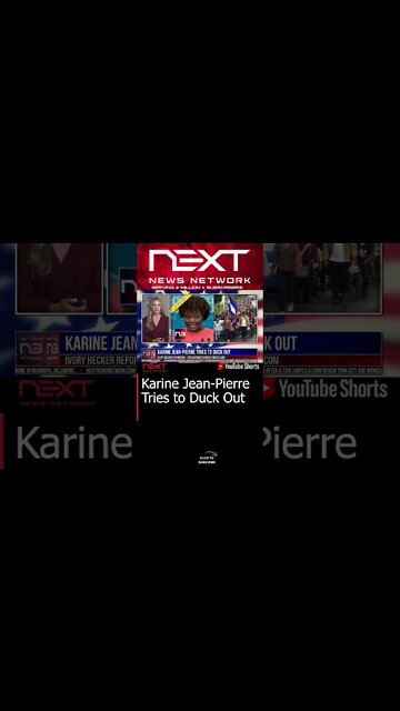 Karine Jean-Pierre Tries to Duck Out #shorts