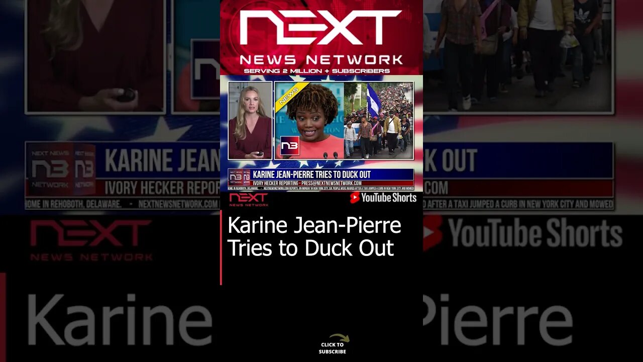 Karine Jean-Pierre Tries to Duck Out #shorts