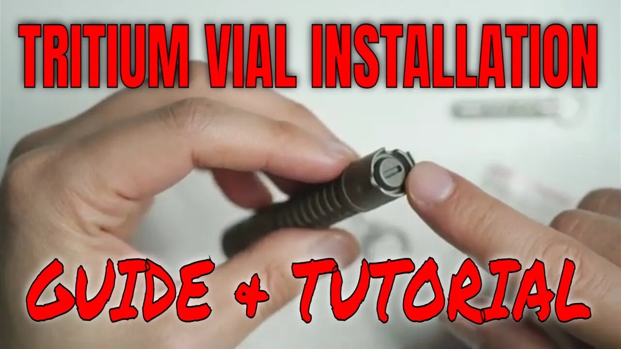 Tritium Vial Installation Guide: UV glue vs clear rubber glue