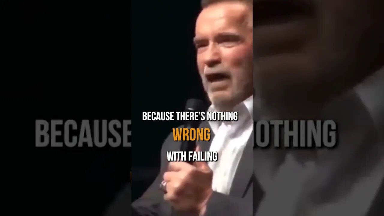 Don't Be Afraid To Fail #ArnoldSchwarzenegger #shorts
