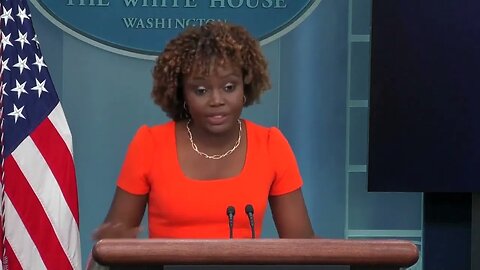 Karine Jean-Pierre Says She's "Gotta Be Very Careful" About Talking Stock Market During Briefing