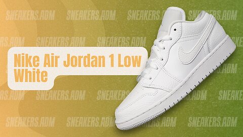 Nike Air Jordan 1 Low White (GS) - 553560-130 - @SneakersADM