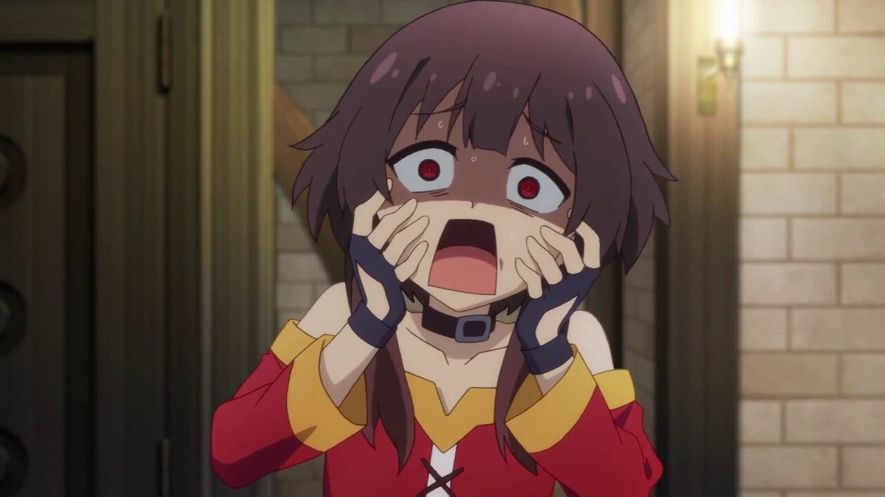 Konosuba 2 - Megumin is freaked out